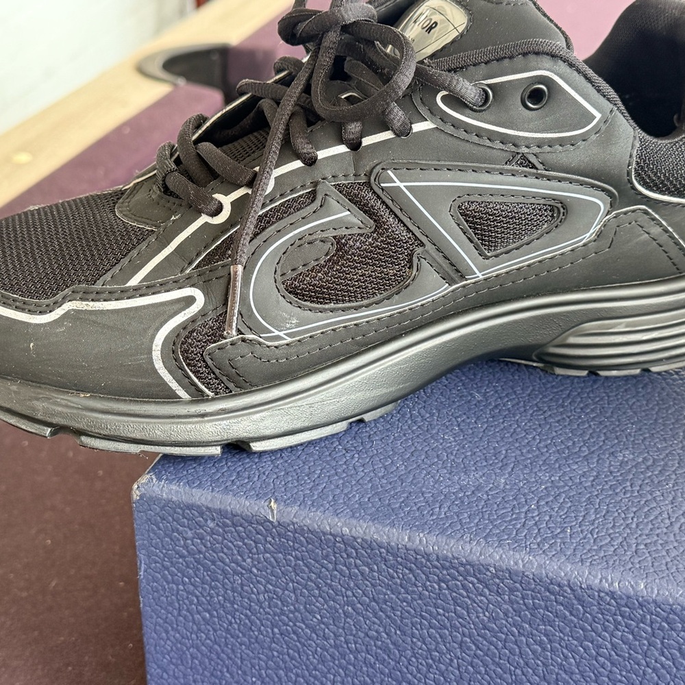 Dior B30 Men's Black Sneakers - Picture 5 of 11